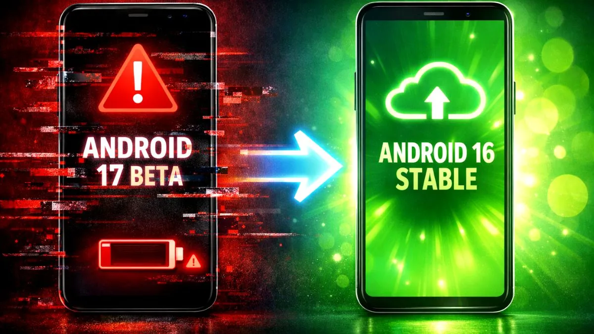 how to downgrade from android 17 beta to android 16