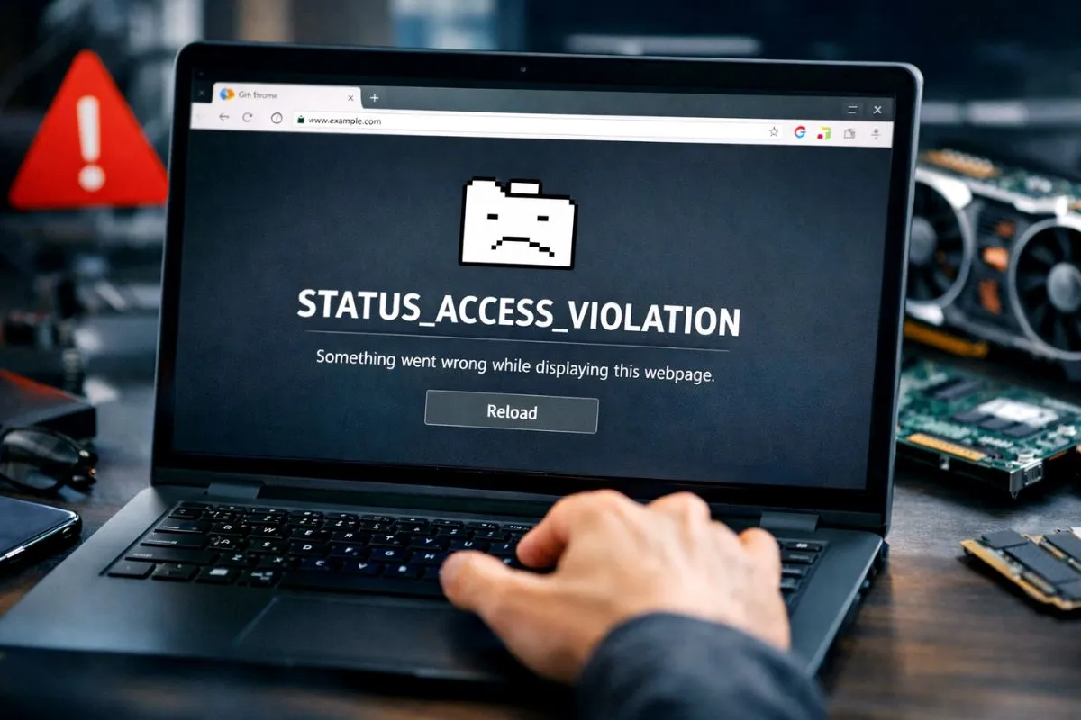 chrome keeps crashing with status access violation